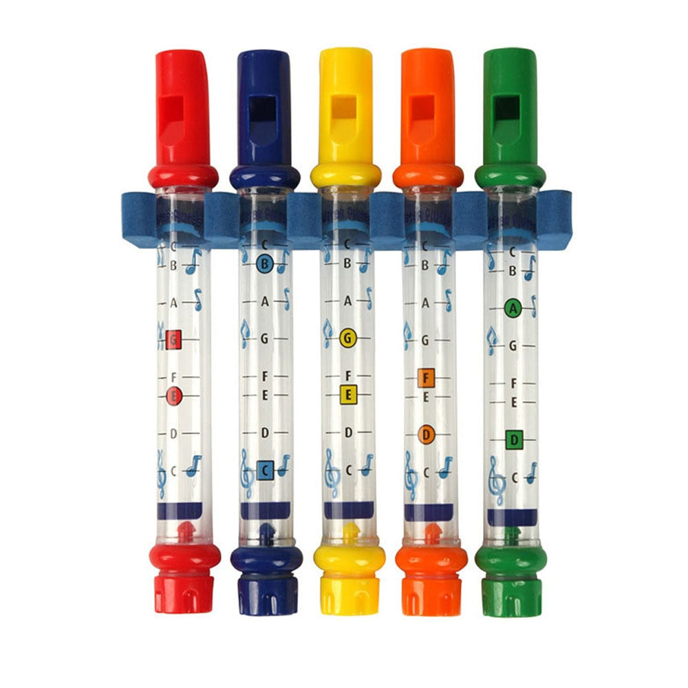 5pcs/set Colorful Water Flutes Bath Tub Toys